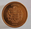 1 доллар 1996г. Гайяна,  Руки собирающие рис, состояние  UNC - Мир монет