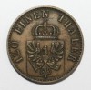 3 пфеннига 1868г. Германия . А, гурт гладкий, медь, вес 4,56гр, диаметр  , состояние AU+ - Мир монет