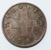 2 раппен 1966г. Швейцария, бронза, состояние XF - Мир монет