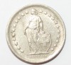 1/2 франка 1969г. Швейцария, никель, состояние VF - Мир монет