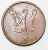 5 эре 1975г. Норвегия, Лев,  бронза,состояние VF - Мир монет