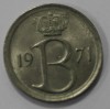 25 сантимов 1971г. Бельгия, никель, состояние XF. - Мир монет