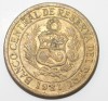 5 соль 1981г. Перу, латунь , состояние aUNC - Мир монет