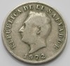 5 сентаво 1972г. Сальвадор, никель,состояние VF+. - Мир монет