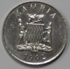 25 нгве 1992г. Замбия, Птица носорог , состояние  аUNC - Мир монет
