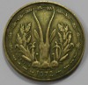 5 франков 1972г. Западно Африканский Валютный Союз, Антилопа Куду, состояние XF - Мир монет