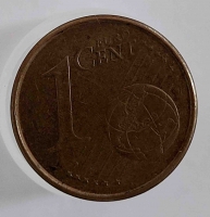 1 евроцент 2001.г. Испания.  состояние VF - Мир монет