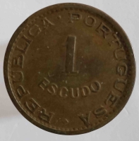 1 эскудо 1965г. Португальская Ангола, состояние XF - Мир монет