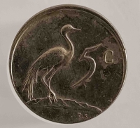 5 центов 1981г. ЮАР. Фазан , состояние XF - Мир монет