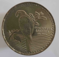 200 песо 2012г. Колумбия. Попугай, состояние UNC - Мир монет