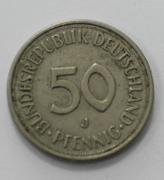 50 пфеннигов 1977г. ФРГ. J, никель,состояние VF - Мир монет