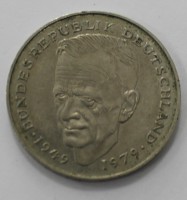 2 марки 1986г.ФРГ. F, никель, состояние VF. - Мир монет