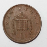 1 пенни 1977г. Великобритания, состояние VF+ - Мир монет