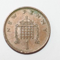 1 пенни 1981г. Великобритания, состояние VF - Мир монет
