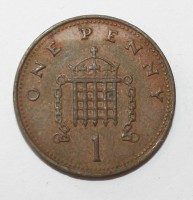 1 пенни 1987г. Великобритания, состояние F - Мир монет