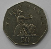 50 пенсов 2001г. Великобритания, состояние VF-XF - Мир монет