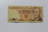 Банкнота  100 злотых 1986г.  Польша. Людвиг  Варумский, состояние VF - Мир монет