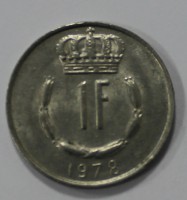1 франк 1978г. Люксембург, никель, состояние VF-XF. - Мир монет