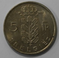 5 франков 1972г. Бельгия, никель, состояние ХF. - Мир монет