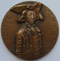 Настольная медаль  "Томас Гейнсборо". - Мир монет
