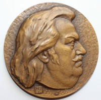 Настольная медаль "Оноре де Бальзак" - Мир монет