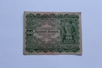 Банкнота 100 крон 1922г.  Австрия,состояние VF. - Мир монет