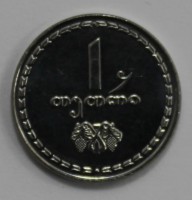 1 тетри 1993г. Грузия, состояние UNC. - Мир монет