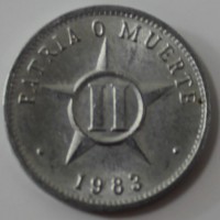 2 сентаво 1983г. Куба,состояние XF-UNC - Мир монет