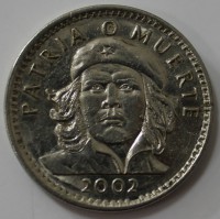 3 песо 2002г. Куба. Че Ге Вара, состояние UNC - Мир монет