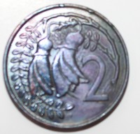 2 цента 1967г. Новая Зеландия, состояние XF-UNC - Мир монет