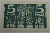Банкнота 5 пенни 1919г. Эстония, состояние XF - Мир монет
