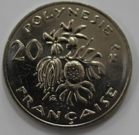 20 франков 2009г. Французская Полинезия, состояние UNC - Мир монет