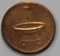 1 цент 1999г. Фиджи,  состояние VF-XF - Мир монет