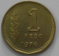 1 песо 1976г. Аргентина, состояние UNC - Мир монет