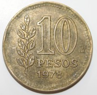10 песо 1978г. Аргентина, состояние VF - Мир монет