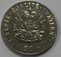 50 сентим 2011г  Гаити, Шарлемань Перальт,  состояние UNC - Мир монет