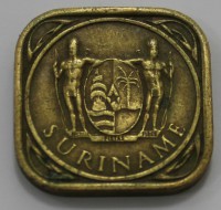 5 центов 1966 г. Суринам, никелевая бронза, вес 3,93гр, состояние VF-XF. - Мир монет