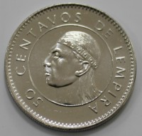 50 сентаво 2005г. Гондурас, состояние UNC - Мир монет