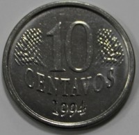 10 сентаво 1994г. Бразилия, состояние XF - Мир монет
