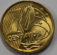 10 сентаво 2016 г. Бразилия, состояние UNC - Мир монет