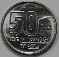 50 сентаво 1989г. Бразилия, состояние UNC - Мир монет