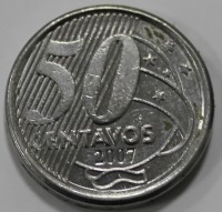 50 сентаво 2007г. Бразилия, состояние VF+ - Мир монет