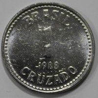 1 крузейро 1988г. Бразилия, состояние VF-XF - Мир монет