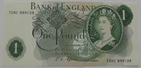 Банкнота   1 фунт Великобритания, состояние UNC - Мир монет