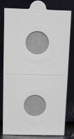  Холдеры для монет, диаметром  17,5мм, самоклеющиеся, наружный размер холдера 50х50мм, Германия. - Мир монет