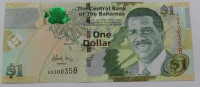  Банкнота 1 доллар 2015г. Багамы. Военный оркестр , состояние UNC - Мир монет