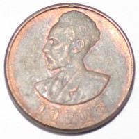 1 цент 1943-44г.г. Эфиопия, состояние VF - Мир монет