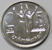 25 центов 2004г. Эфиопия, состояние UNC - Мир монет