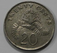 20 центов 1985г. Сингапур, состояние ХF - Мир монет