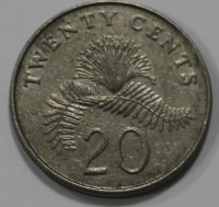 20 центов 1987г. Сингапур, состояние VF - Мир монет